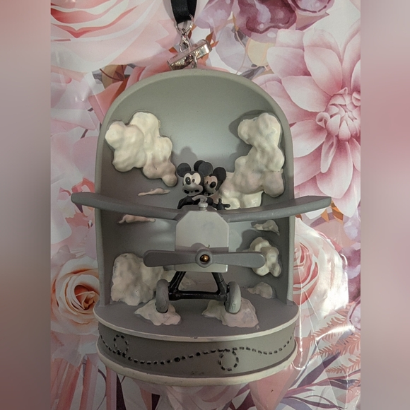 Disney 100 Ornament Black and White plane scene - Picture 3 of 9